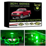 1998-2004 Chevrolet S10 / GMC Sonoma Super Bright 3014 Series LED interior light kit