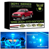 1998-2004 Chevrolet S10 / GMC Sonoma Super Bright 3014 Series LED interior light kit