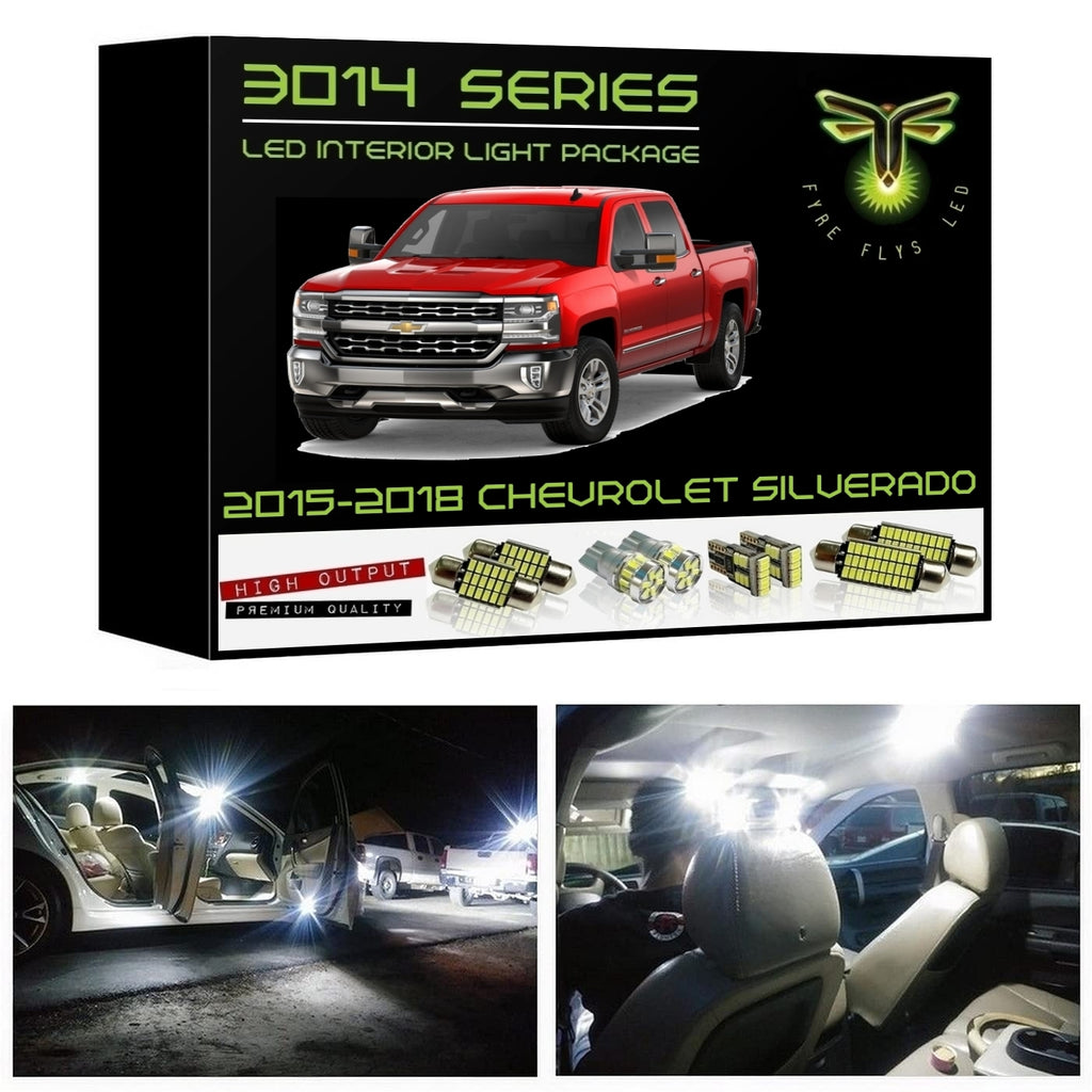 2015-2018 Chevrolet Silverado / GMC Sierra Sierra Super Bright 3014 Series LED interior light kit