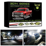 2015-2018 Chevrolet Silverado / GMC Sierra Sierra Super Bright 3014 Series LED interior light kit