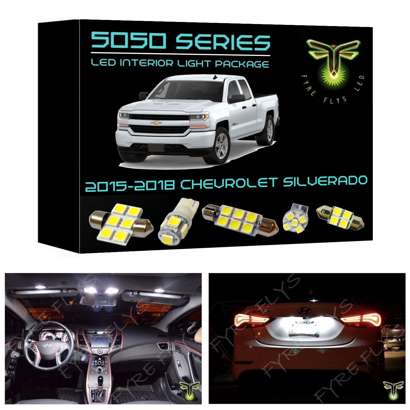 2015-2018 Chevrolet Silverado / GMC Sierra LED interior/exterior light kit 5050 Series