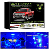 2015-2018 Chevrolet Silverado / GMC Sierra Sierra Super Bright 3014 Series LED interior light kit