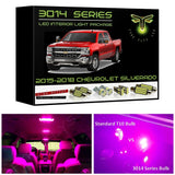 2015-2018 Chevrolet Silverado / GMC Sierra Sierra Super Bright 3014 Series LED interior light kit