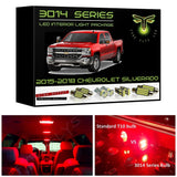 2015-2018 Chevrolet Silverado / GMC Sierra Sierra Super Bright 3014 Series LED interior light kit