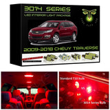 2009-2018 Chevy Traverse Super Bright 3014 Series LED interior light kit