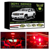 2007-2014 Chevy Tahoe or Suburban Super Bright 3014 Series LED interior light kit