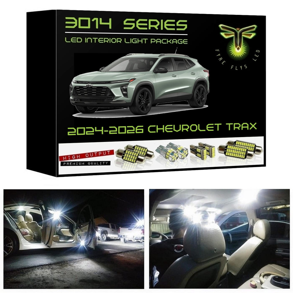 2024-2026 Chevrolet Trax Super Bright 3014 Series LED interior light kit