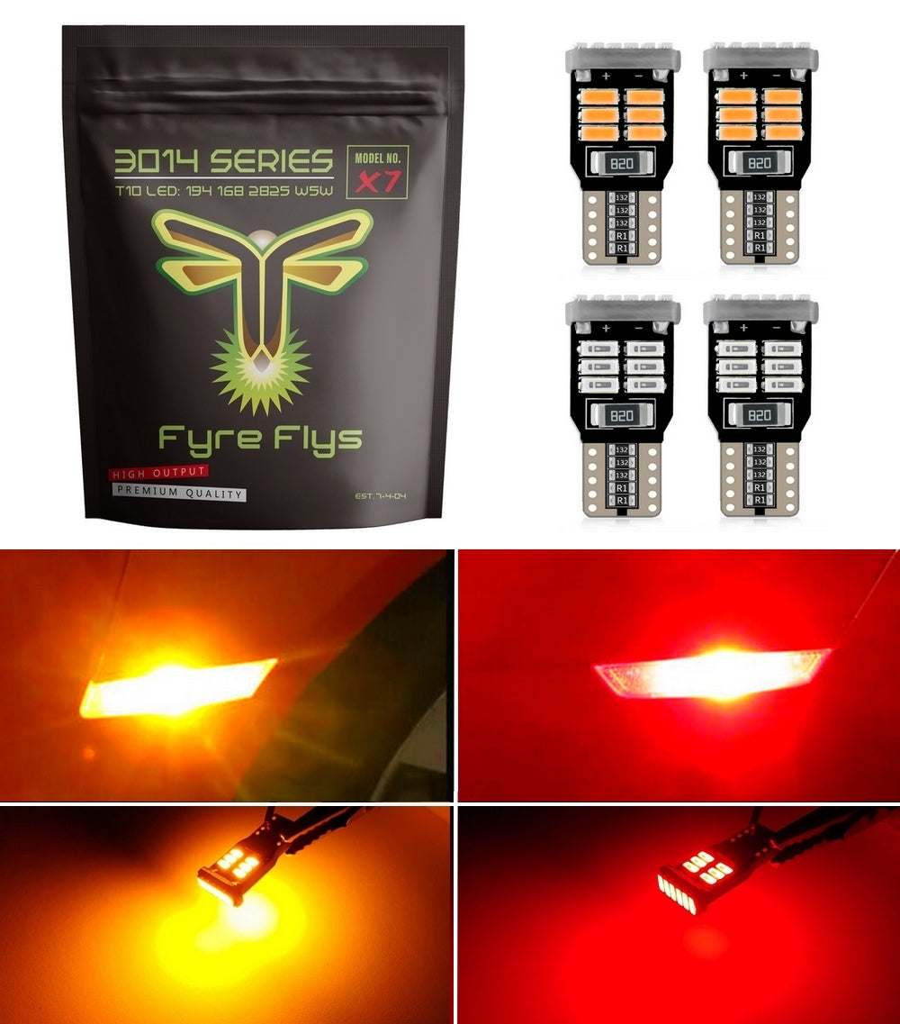 Fyre Flys LED Side Marker Parking Light Bulbs for Chevrolet Camaro