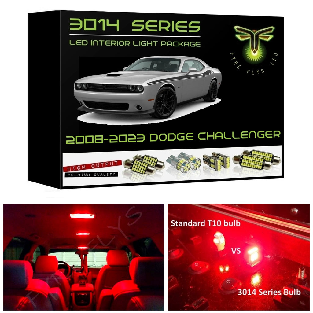 2008-2023 Dodge Challenger Super Bright 3014 Series LED interior light kit