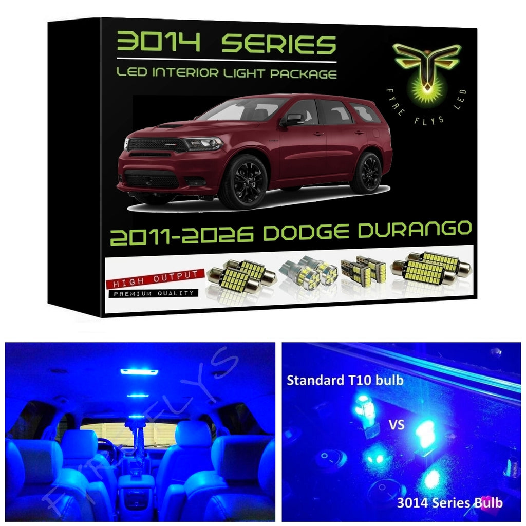 2011-2026 Dodge Durango Super Bright 3014 Series LED interior light kit