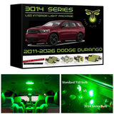 2011-2026 Dodge Durango Super Bright 3014 Series LED interior light kit