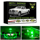 2009-2018 (+ 2019 & up "Calssic") Dodge Ram Super Bright 3014 Series LED interior light kit
