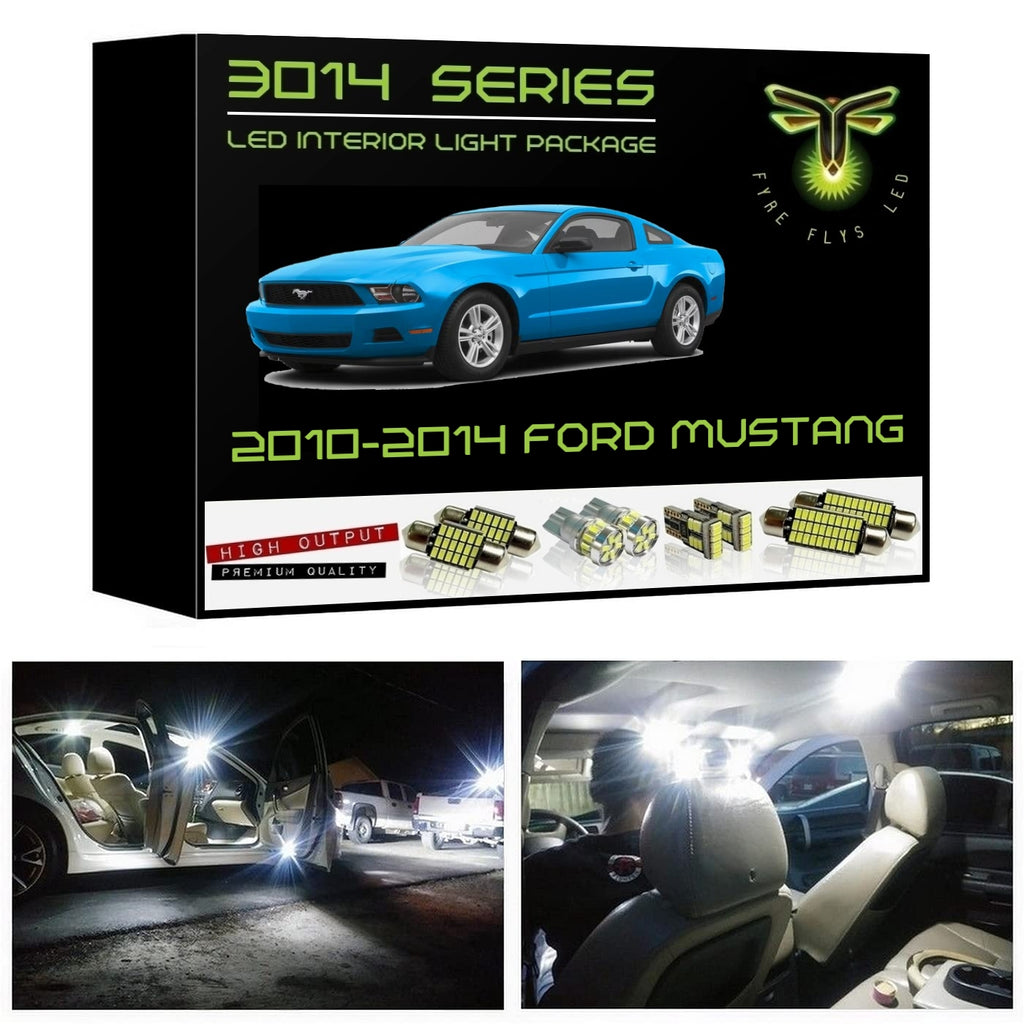 2010-2014 Ford Mustang Super Bright 3014 Series LED interior light kit