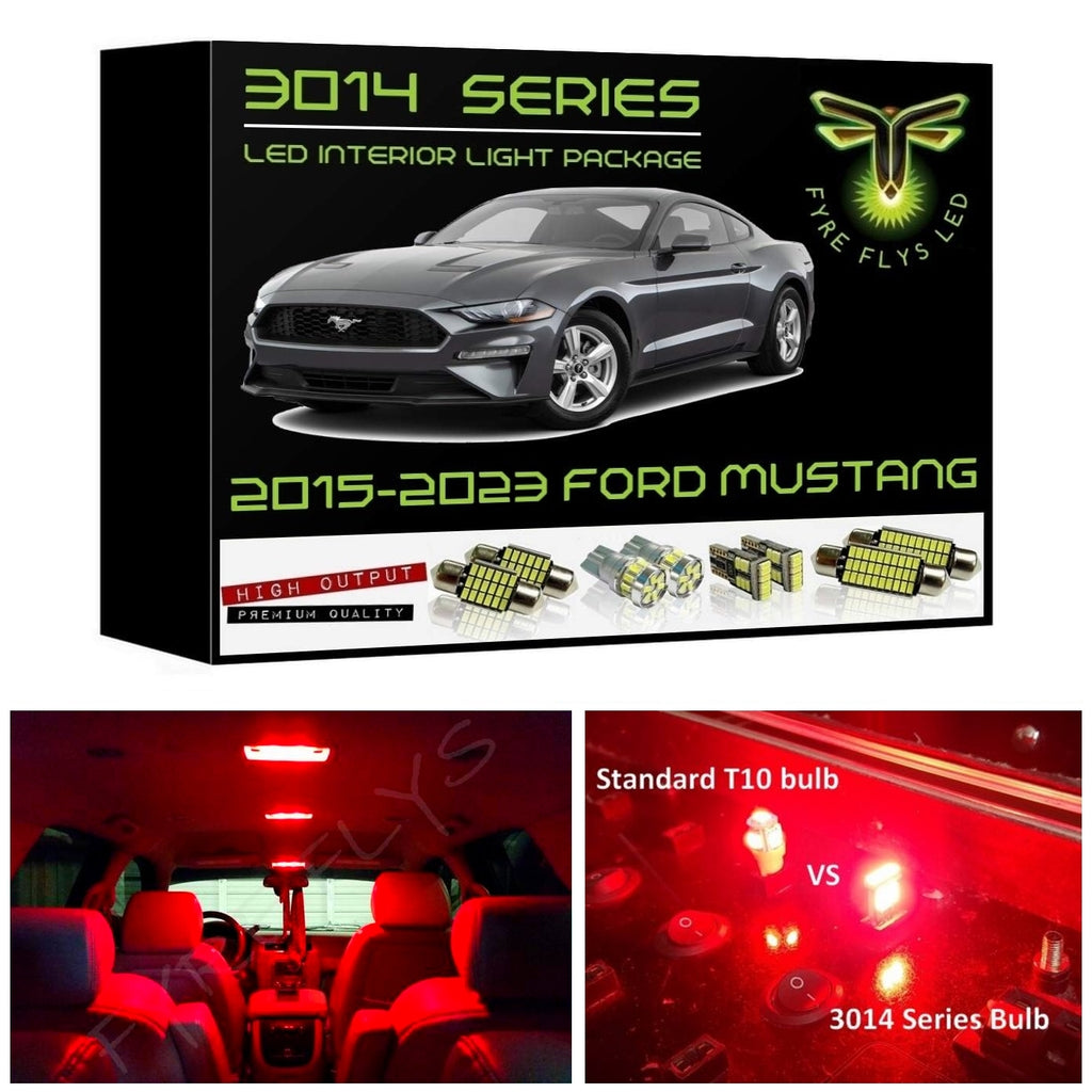 2015-2023 Ford Mustang Super Bright 3014 Series LED interior light kit