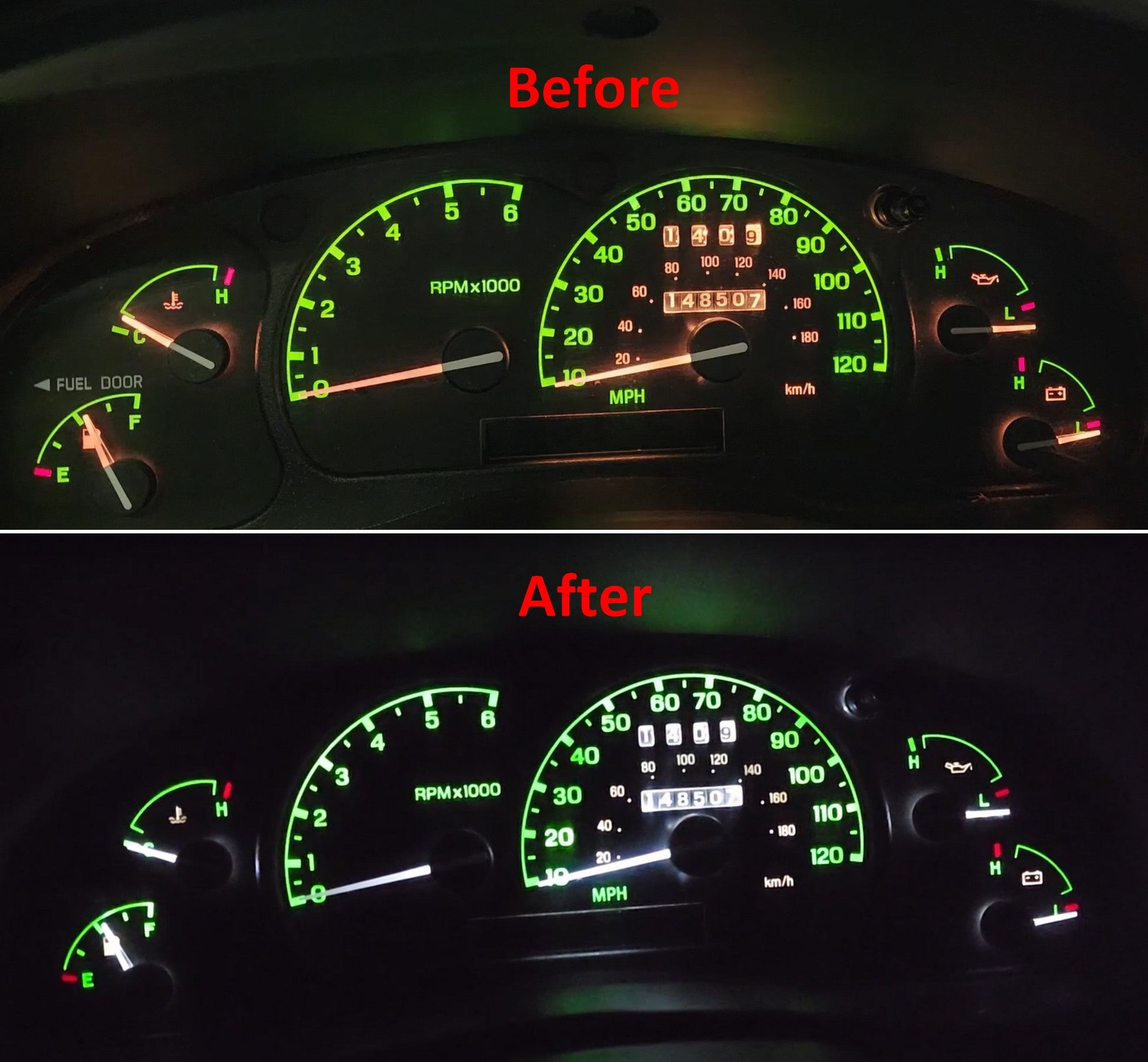 LED Speedo KIT for 1995-2003 Ford Ranger and Explorer Sport Gauge Cluster Set