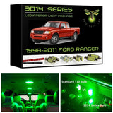 1998-2011 Ford Ranger Super Bright LED interior light kit 3014 Series
