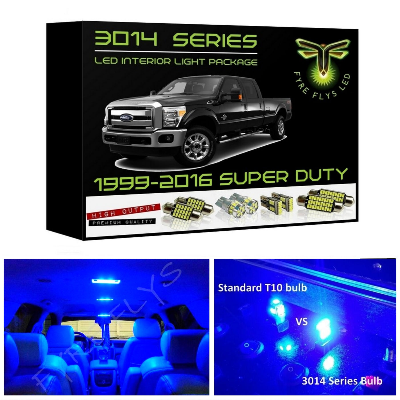 1999-2016 Ford Super Duty F250 F350 LED interior light kit 3014 Series