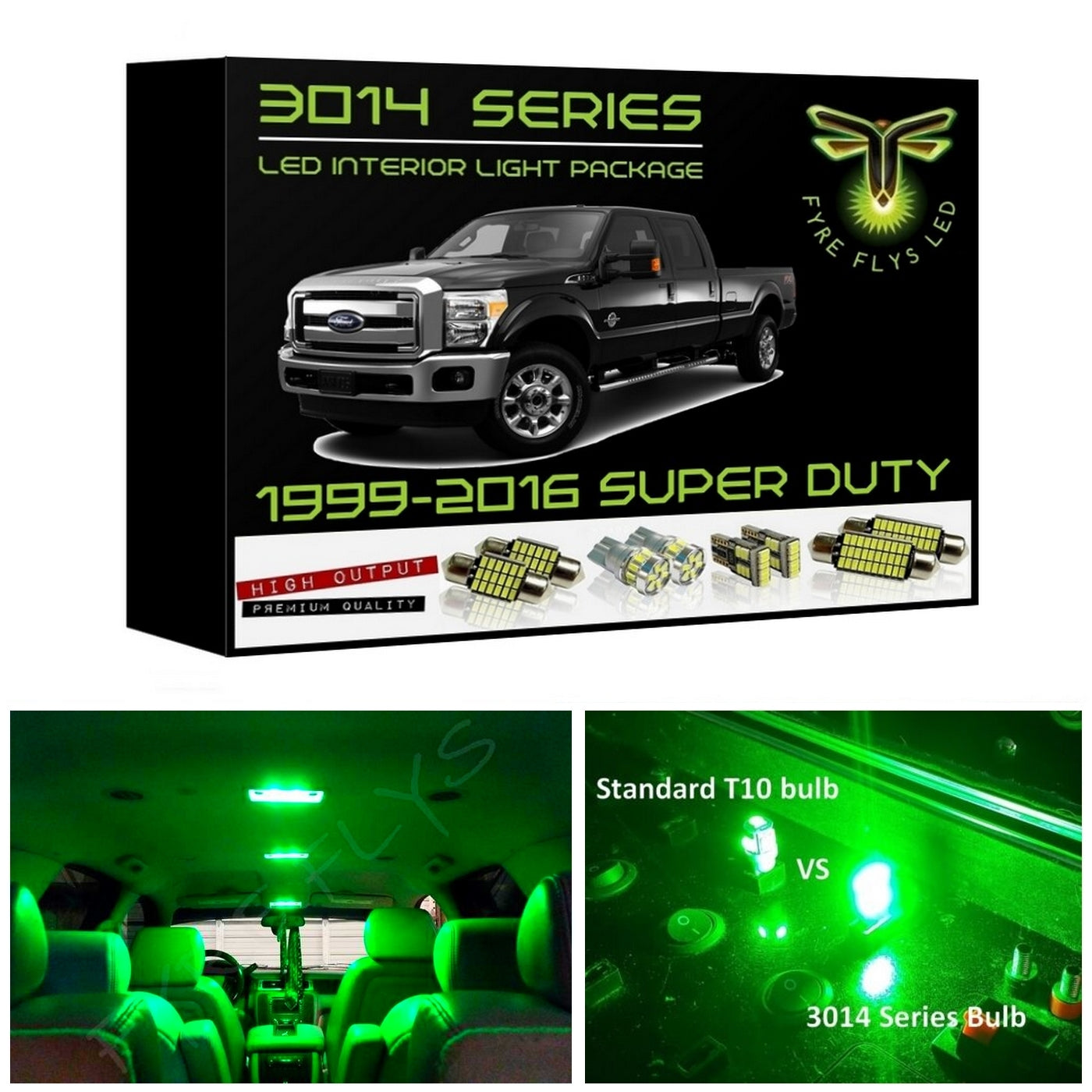 1999-2016 Ford Super Duty F250 F350 LED interior light kit 3014 Series