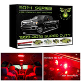 1999-2016 Ford Super Duty F250 F350 LED interior light kit 3014 Series