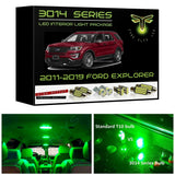 2011-2019 Ford Explorer Super Bright 3014 Series LED interior light kit