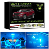2011-2019 Ford Explorer Super Bright 3014 Series LED interior light kit