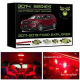 2011-2019 Ford Explorer Super Bright 3014 Series LED interior light kit