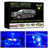 2000-2005 Ford Excursion Super Bright 3014 Series LED interior light kit