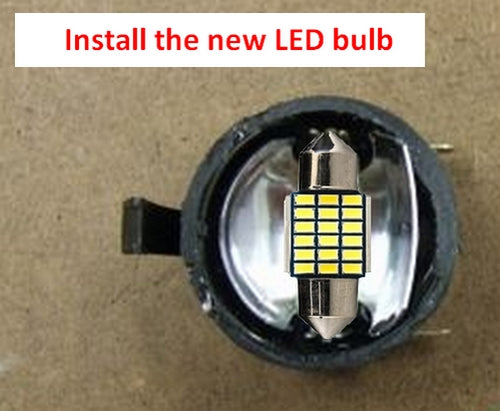 Ford Side Mirror LED Puddle Light Bulbs 29mm DE3022 bulbs - 3014 Series - 18 LED