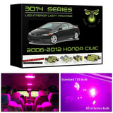 2006-2012 Honda Civic Super Bright 3014 Series LED interior light kit