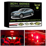 2010-2015 Honda Accord Crosstour Super Bright 3014 Series LED interior light kit