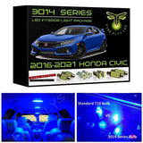 2016-2021 Honda Civic Super Bright 3014 Series LED interior light kit
