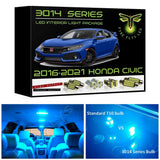 2016-2021 Honda Civic Super Bright 3014 Series LED interior light kit