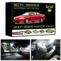 2001-2005 Honda Civic Coupe, Sedan or Hatchback Super Bright 3014 Series LED interior light kit
