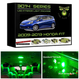 2009-2013 Honda Fit Super Bright 3014 Series LED interior light kit