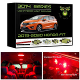 2015-2020 Honda Fit Super Bright 3014 Series LED interior light kit