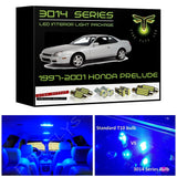 1997-2001 Honda Prelude Super Bright 3014 Series LED interior light kit
