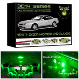 1997-2001 Honda Prelude Super Bright 3014 Series LED interior light kit