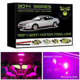 1997-2001 Honda Prelude Super Bright 3014 Series LED interior light kit
