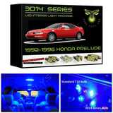1992-1996 Honda Prelude Super Bright 3014 Series LED interior light kit