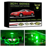 1992-1996 Honda Prelude Super Bright 3014 Series LED interior light kit