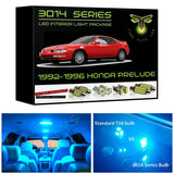 1992-1996 Honda Prelude Super Bright 3014 Series LED interior light kit