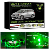 2005-2010 Honda Odyssey Super Bright 3014 Series LED interior light kit