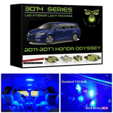 2011-2017 Honda Odyssey Super Bright 3014 Series LED interior light kit