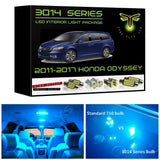2011-2017 Honda Odyssey Super Bright 3014 Series LED interior light kit
