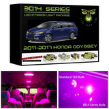 2011-2017 Honda Odyssey Super Bright 3014 Series LED interior light kit
