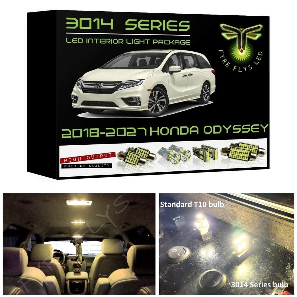 2018-2027 Honda Odyssey Ultra Bright LED interior light kit 3014 Series