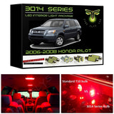 2006-2008 Honda Pilot Super Bright 3014 Series LED interior light kit