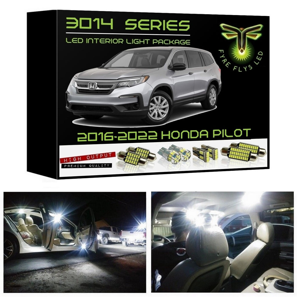2016-2022 Honda Pilot Super Bright 3014 Series LED interior light kit