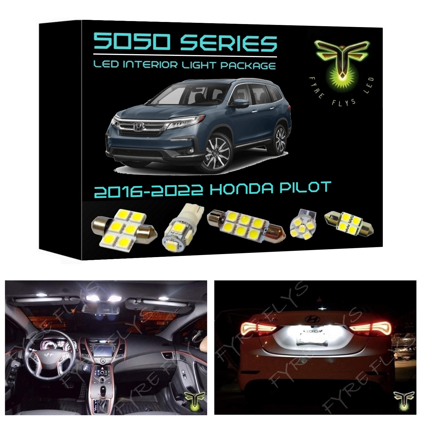 2016-2022 Honda Pilot LED interior light kit 5050 Series