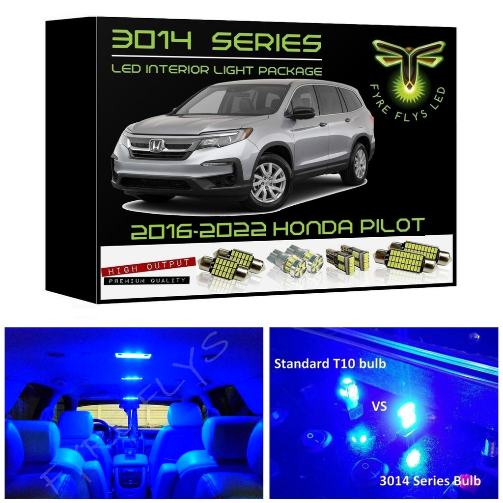 2016-2022 Honda Pilot Super Bright 3014 Series LED interior light kit